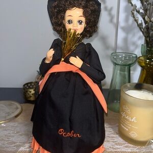 Brinns musical doll with certificate vintage new stock witch October